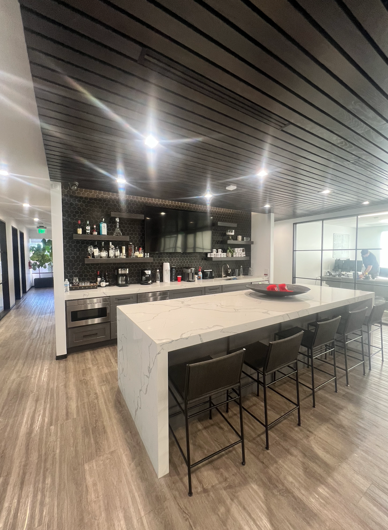 Executive office hospitality kitchen